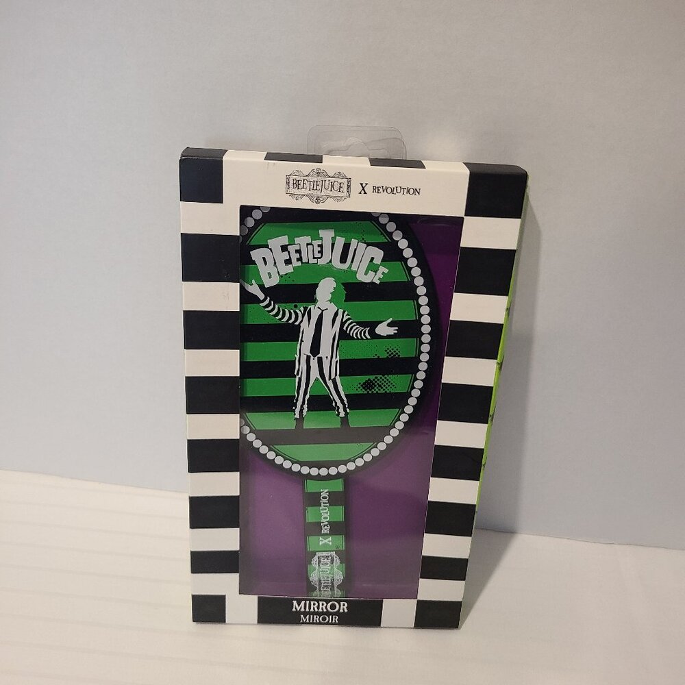 Makeup Revolution x Beetlejuice Mirror Handheld NEW in BOX